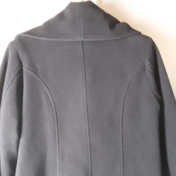 Laura Wool Cashmere Black Winter Pea Coat | S - Picture 10 of 16